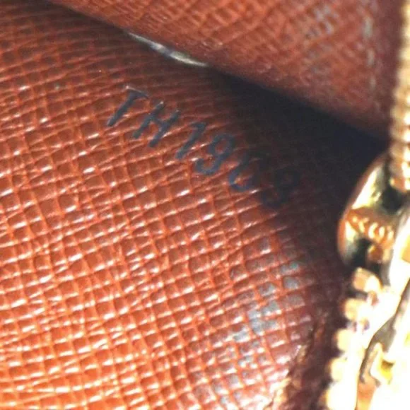 #46346 Monogram Long Flap Pocket Bill Case Zip Zipper Vintage Sarah Wallet - Picture 4 of 11